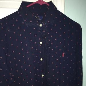 Polo long sleeve button down. Worn twice